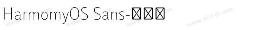 HarmomyOS Sans字体转换
